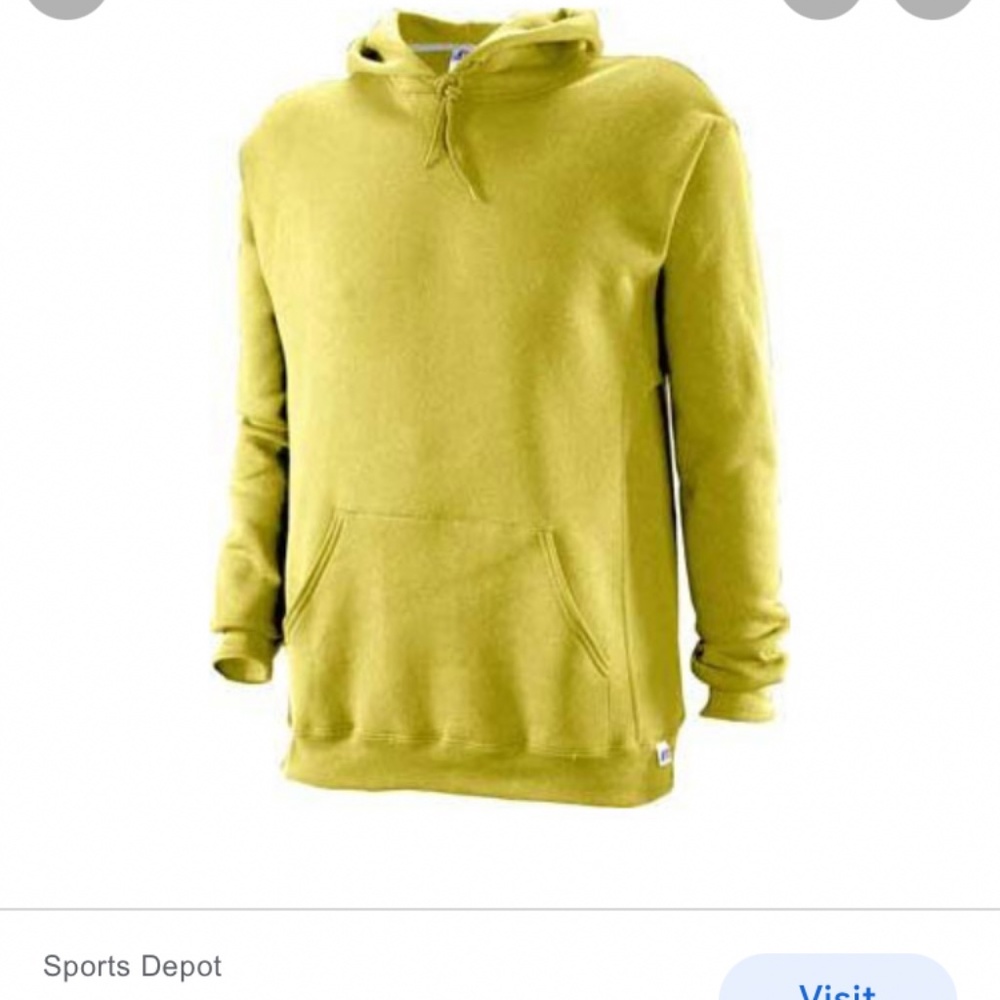 Russel Athletic Hoodie Gold Men’s Small